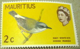 Mauritius 1965 Grey White-eye Bird 2c - Mint - Mauritius (...-1967)
