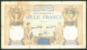 1000 FRANCS , 23.12.1937. CERES E MERCURE - 1 000 F 1927-1940 ''Cérès Et Mercure''