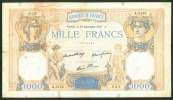 1000 FRANCS , 23.12.1937. CERES E MERCURE - 1 000 F 1927-1940 ''Cérès E Mercure''