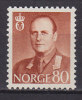 Norway 1960 Mi. 425     80 Ø König King Olaf V. MNH** - Neufs