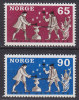 Norway 1968 Mi. 564-65 Norwegisches Handwerk Zwei Schmiede 2 Blacksmiths Working Complete Set MNH** - Nuevos