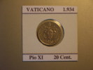 PIO XI 20 Céntimos  1934 (10099) - Vatikan