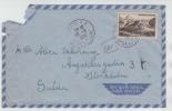 France Air Mail Cover Sent To Sweden Tours 19-8-1951 Single Stamped (the Cover Is Damaged See The Scan) - 1927-1959 Lettres & Documents