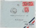 France Air Mail Cover Sent To Sweden La Demi - Lune 4-1-1950 - 1927-1959 Covers & Documents