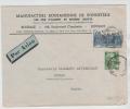 France Air Mail Cover Sent To Sweden Roubaix - 1927-1959 Cartas & Documentos