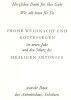 ANTONIUSHAUS Antonius Verlag Solothurn Weihnachts-Karte - Sonstige & Ohne Zuordnung