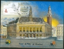 Carte Commémorant Le 50ème Anniversaire De L´Hotel De Ville De Charleroi - Storia Postale