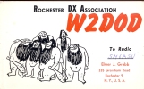 QSL - Rochester DX Association - Radio Elmer Grabb Rochester NY - USA - Andere & Zonder Classificatie