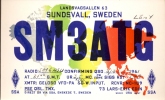 QSL - Sundsvall Sweden 1961 - SM3ATG Radio - Otros & Sin Clasificación