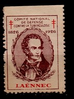 Timbre Vignette 1926 Laënnec  Antituberculeux (oblitéré Ou Neuf Lavé) - Antituberculeux