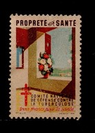 Timbre Vignette « Propreté Et Santé» Antituberculeux, Oblitéré - Antituberculeux