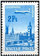 Hungria 1966 Scott C268 Sello * Avion Sobrevolando Londres Michel 2286A Yvert PA285 Magyar Posta Hungary Stamps - Unused Stamps