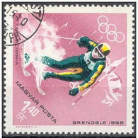 Hungria 1968 Scott 1875 Sello * Deportes Sports Ski Juegos Olimpicos Invierno Grenoble Michel 2382A Yvert 1941 Timbre - Unused Stamps