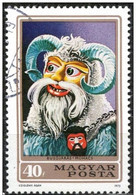 Hungria 1973 Scott 2211 Sello * Carnaval Mascaras Michel 2838A Yvert 2292 Magyar Posta Magyarorszag Hungary Stamps - Ungebraucht