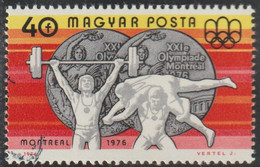 Hungria 1976 Scott 2451 Sello * Deportes Sports Olimpic Games Montreal Medallas Halterofilia JJOO Michel 3164A Yv. 2531 - Unused Stamps