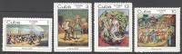 Cuba: Yvert N° 1444/7**; MNH; Tableaux; Peinture; Painting - Unused Stamps