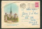 ESTONIA RUSSIA  USSR  POSTAL STATIONERY  COVER , TALLINN STALINGRAD PLACE ,   USED 1960  TARTU TO VESKI - Storia Postale