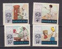 P3912 - BRITISH COLONIES RHODESIA Yv N°249/52 ** UPU - Rhodesia (1964-1980)