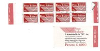 ITALIA, 1995, Nuovo Logo Poste L. 750, Libretto 8 Esemplari, Nuovo - Postzegelboekjes