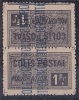 ALGERIE CP 14 B) Tête-bêche Trace * Sur Timbre Du Haut. TB. Cote : 40 € Prix : 8 € - Postpaketten