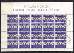 BIG - LIECHTENSTEIN , EUROPA  La Serie 398  In Minifoglio Usato - Blocs & Feuillets