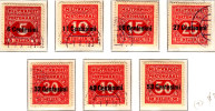 Austro-hungarian Feldpost In Italy 1918 Postage Dues (top Value Mint) - Gebraucht
