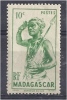 MADAGASCAR 1946 Native With Spear - Green  - 10c. MH - Unused Stamps