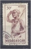 MADAGASCAR 1946 Native With Spear - Purple - 50c. FU - Gebraucht