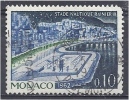 MONACO 1960 Aquatic Stadium - Blue, Violet And Green - 10c. FU - Oblitérés