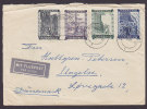 Austria Mit Flugpost Lab SPITTAL (Drau) 1948 Cover To SLAGELSE Dänemark Wiederaufbau Mi. 858-60 & 866 Franking - Autres & Non Classés