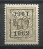 BELGIQUE ,  40 C , Chiffre Sur Lion , 1951 , 1961 - 1962 - Typos 1951-80 (Chiffre Sur Lion)