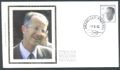 Collection Roi Baudouin : Belgique België COB 2520 Deuil FDC Soie 17/08/1993 - 1991-2000