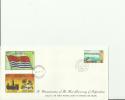 KIRIBATI 1980 - FDC FIRST ANNIVERSARY OF INDIPENDENCE DOUBLE POSTMARK 12 JLY 79 TARAWA -BETIO 12 JLY 80- 1 STAMP 12 C - Kiribati (1979-...)