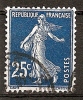 Frankreich 1906/1920 - Michel 119a O - Usati