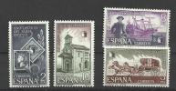 ESPAÑA 125 AÑOS DEL SELLO ESPAÑOL DILIGENCIA CORREOS TRANPORTE BARCO - Andere & Zonder Classificatie