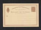 Denmark Stationery 6 Öre Brown Unused - Entiers Postaux