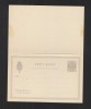 Denmark Stationery With Reply 3/3 Öre Unused - Enteros Postales