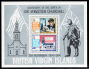 British Virgin Islands MNH Scott #279a Souvenir Sheet Sir Winston Churchill Birth Centenary - Britse Maagdeneilanden