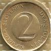 SLOVENIA 2 TOLAR INSCRIPTIONS FRONT BIRD BACK 1993 KM5(?) UNC READ DESCRIPTION CAREFULLY !!! - Slowenien