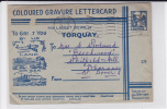 GB - 1962 - RARE ENVELOPPE PSEUDO ENTIER POSTAL De TORQUAY Pour DOVER Sans AFFRANCHISSEMENT Et SANS TAXE - Postwaardestukken