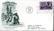 USA UNITED STATES 1948 FDC DISCOVERY OF GOLD IN CALIFORNIA ARTMASTER - 1941-1950