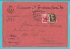 STORIA POSTALE AFFRANCATURA MISTA SU BUSTA DA FONTANAFREDDA PER ROMA DEL 16-3-1946 - Marcophilia