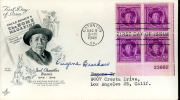 USA UNITED STATES 1948 FDC JOEL CHANDLER HARRIS ART CRAFT - 1941-1950