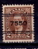 Canada  1937 2 Cent   King George VI Mufti, Precancelled Style 7550 Saskatoon Issue #232xx - Vorausentwertungen