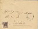 Carta NEDA (Coruña) 1897. Cartería Oficial Tipo II Y Carteria MADRID - Briefe U. Dokumente