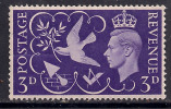 GB 1946 KGV1 3d VIOLET VICTORY MM STAMP SG 492..( C870 ) - Unused Stamps