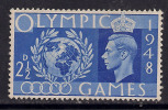 GB 1948 KGV1 2 1/2d BLUE OLYMPIC GAMES UNUSED STAMP SG 495...( C871 ) - Nuovi