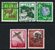 ● JAPAN 1971 / 72 - Ordinaria - N.° 1033 / 37 Usati , Serie Completa - Cat. ? € - Lotto N. 100 - Gebraucht