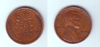 U.S.A. 1 Cent 1939 - 1909-1958: Lincoln, Wheat Ears Reverse