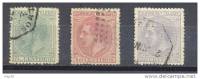 ALFONSO XII, 5, 10 Y 25 CTS USADOS, BUEN ESTADO 1879 - Used Stamps